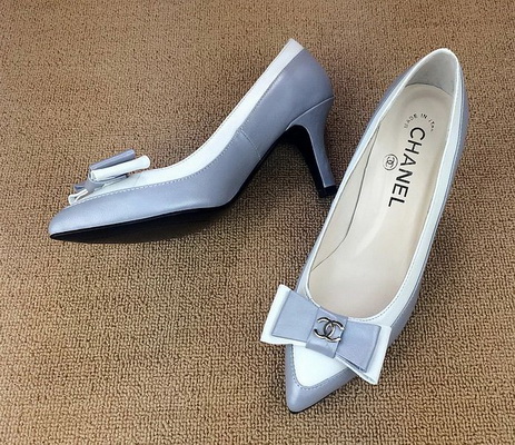 CHANEL Shallow mouth kitten heel Shoes Women--018